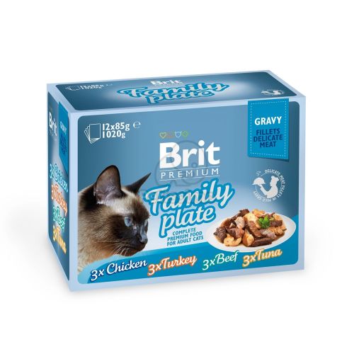 Brit Premium Cat Gravy - Family Plate 12 x  85 g