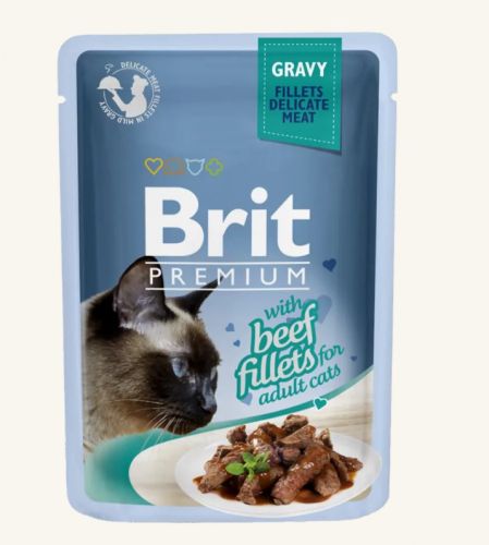Brit Premium Cat Gravy - Beef Fillets  85 g