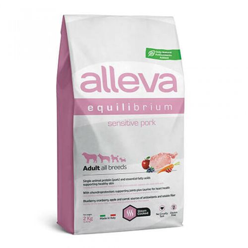 Alleva Equilibrium Adult Dog Sensitive - sertés  2 kg