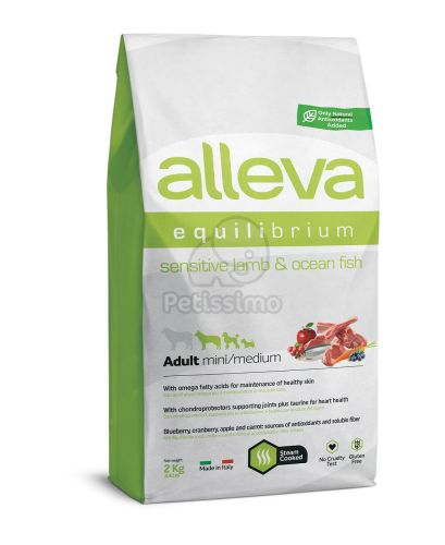 Alleva Equilibrium Adult Mini/Medium Dog Sensitive - bárány és hal  2 kg