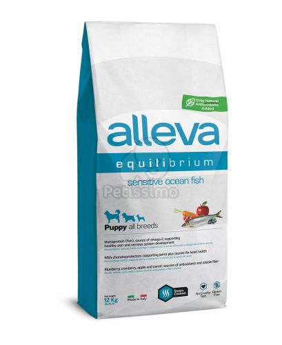 Alleva Equilibrium Puppy Sensitive - hal  12 kg