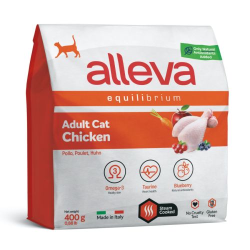 Alleva Equilibrium Adult Cat - csirke  400 g