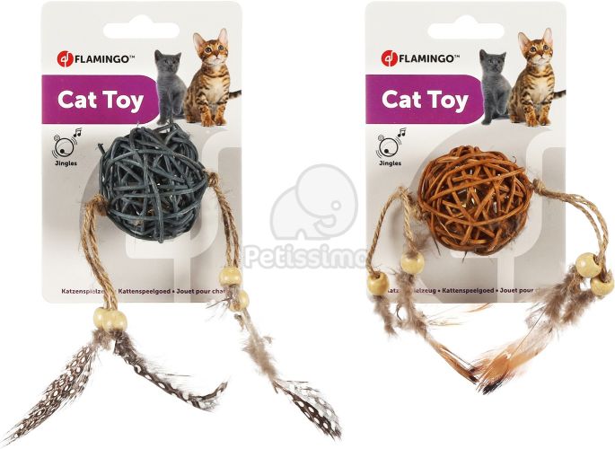 Flamingo Chayenne fonott labda tollakkal  1 db