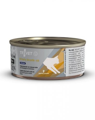 Trovet Urinary Struvite Cat Konzerv, csirkés (ASD)  100 g