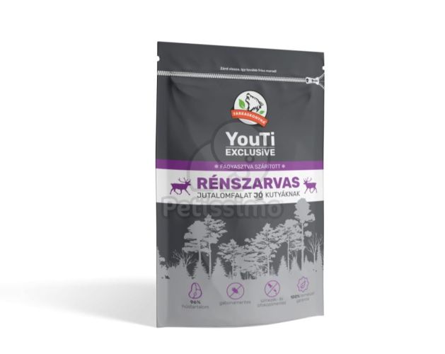 Farkaskonyha YouTi Exclusive jutalomfalat rénszarvasos ízesítésben  50 g