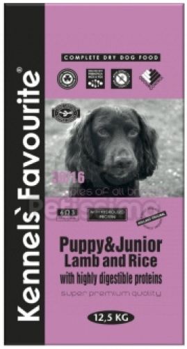 Kennels' Favourite Puppy & Junior Lamb and Rice  12.5 kg