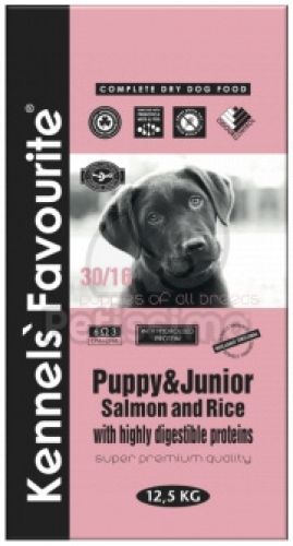 Kennels' Favourite Puppy & Junior Salmon and Rice  12.5 kg