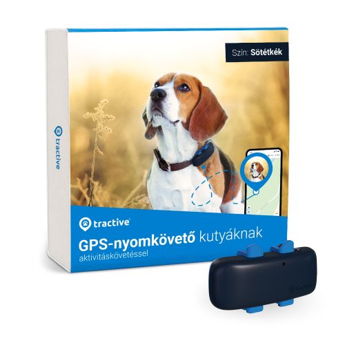 Tractive GPS DOG 4 – Kutyanyomkövető és aktivitáskövető  Sötétkék 