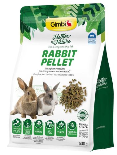 Gimbi Mother Nature Rabbit Pelllet - állateledel nyulak számára  500 g