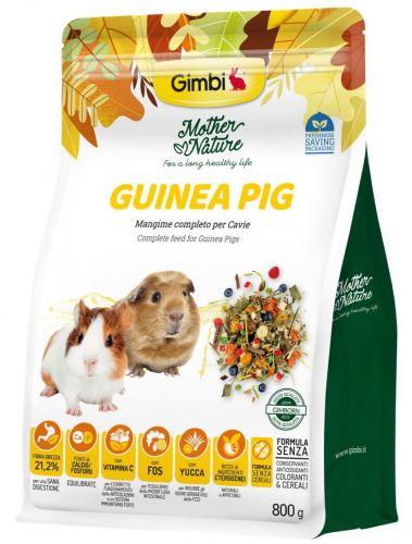 Gimbi Mother Nature Guinea Pig - állateledel tengeri malacok számára  800 g