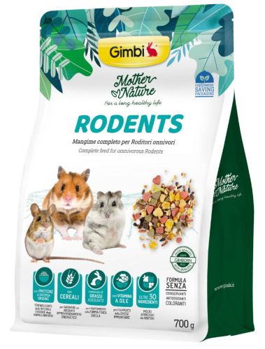 Gimbi Mother Nature Rodent - állateledel rágcsálók számára  700 g