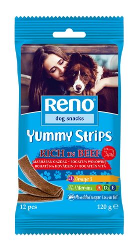 Reno Yummy Strips marhában gazdag  120 g