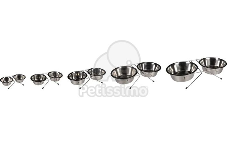 Flamingo Arjun duo fémtál - ezüst 2 x 800 ml   1 db
