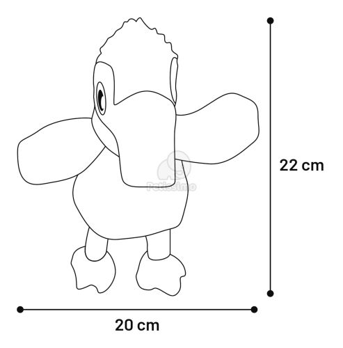 FGO Plüss játék flamingo bébi  22 cm