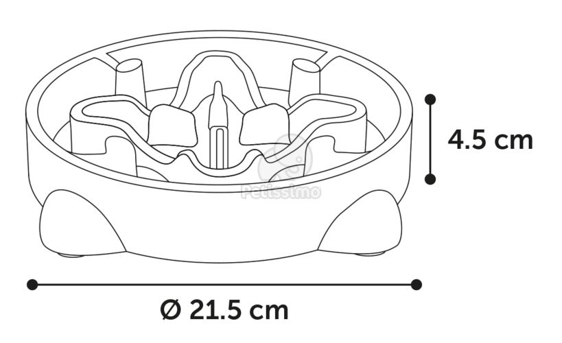 Flamingo lassan etető tál  800 ml