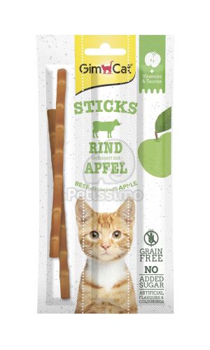 GimCat Sticks marha és alma 3 x  15 g