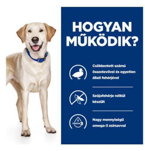 Hill's Prescription Diet d/d Food Sensitivities száraz kutyatáp, kacsa & rizs  4 kg