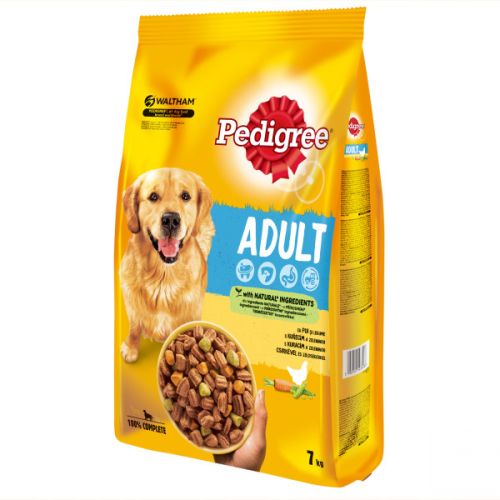 Pedigree Adult száraztáp - csirkével és zöldséggel  7 kg