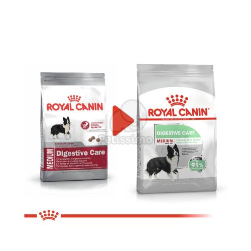 Royal Canin Medium Digestive Care - száraz táp érzékeny emésztésű, közepes testű felnőtt kutyák részére  12 kg