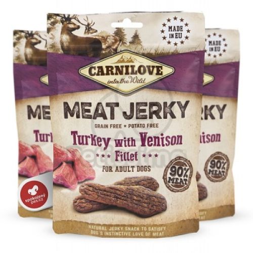 Carnilove Jerky Snack pulyka & szarvas filé  100 g