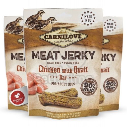 Carnilove Jerky Snack fürj & csirke  100 g