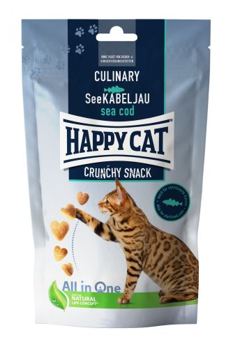 Happy Cat Culinary Crunchy Snack - tőkehal  70 g