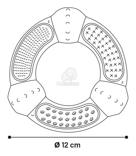 Flamingo Ruffus fogtisztító karika játék  1 db