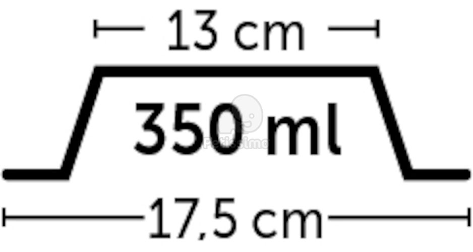 Flamingo tál - fehér  350 ml