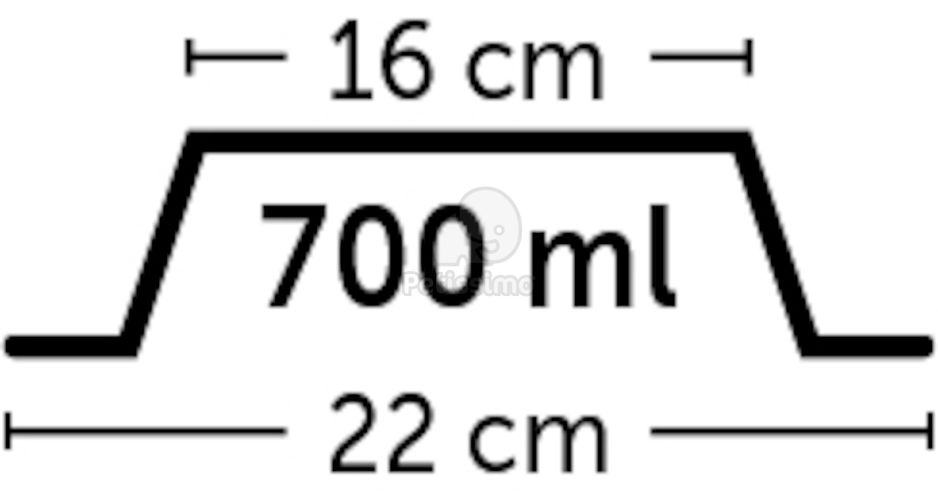 Flamingo tál - fehér  700 ml