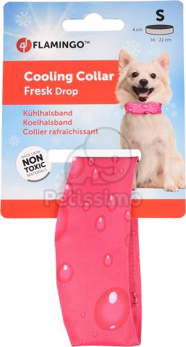 Flamingo hűsítő nyakörv - pink 4 cm x 16-22 cm   1 db