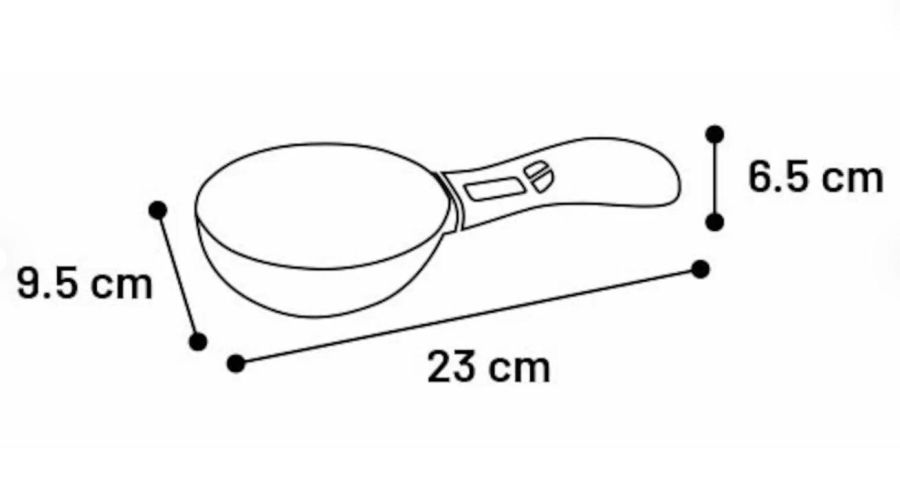 Flamingo digitális tápmérő kanál  1 db
