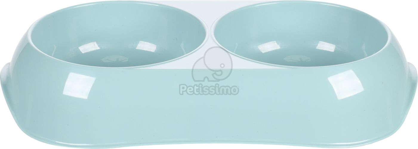 Flamingo műanyag duo tál - világoskék  2x200 ml