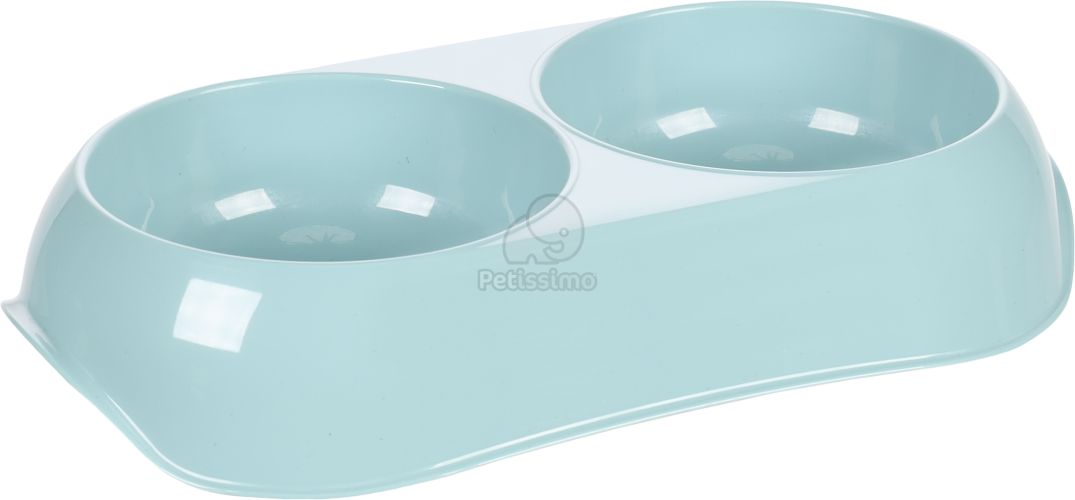 Flamingo műanyag duo tál - világoskék  2x200 ml