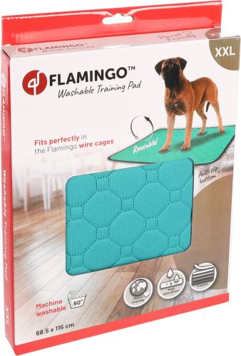 Flamingo kutyapelenka - zöld  115 cm x 68.5 cm x 0.3 cm