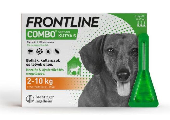 FRONTLINE COMBO KUTYA S /2-10 KG/ 3 x 0,67 ml  3 x  0.67 ml
