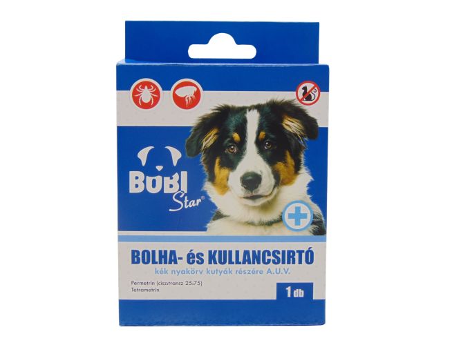 BOBI STAR KÉK NYAKÖRV KUTYÁKNAK A.U.V  1 db