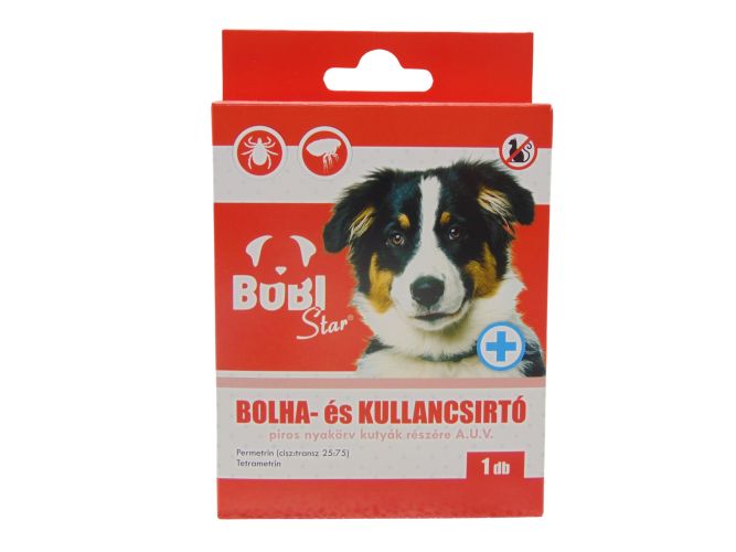 BOBI STAR PIROS NYAKÖRV KUTYÁKNAK A.U.V  1 db