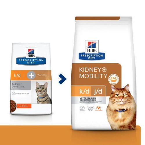 Hill's Prescription Diet k/d + Mobility száraz macskatáp  3 kg