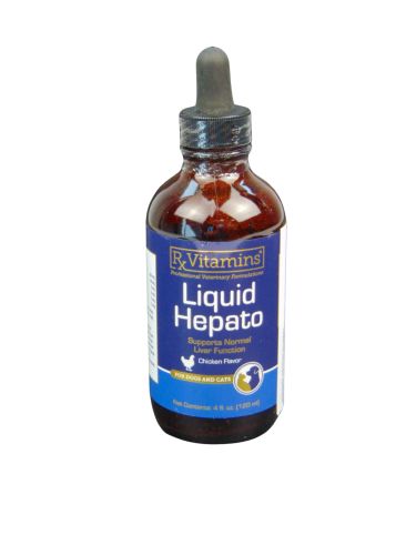 Rx Vitamins Liquid Hepato Chicken Flavor - májműködés támogatására csirke ízesítéssel  120 ml