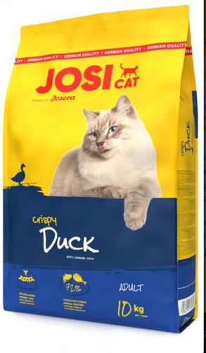 Josicat Crispy Duck - ropogós kacsa ízesítésű száraztáp macskáknak  10 kg