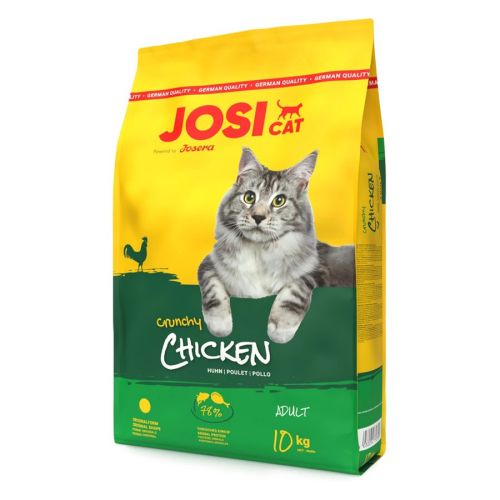 Josicat Crunchy Chicken ropogós csirkés száraz eledel macskák részére  10 kg