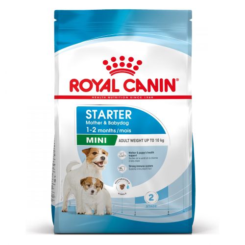 Royal Canin Mini Starter - száraz táp vemhes szuka és kistestű kölyök kutya részére  4 kg