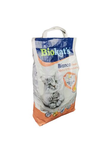 Biokat's Bianco Fresh vanília & mandarin macskaalom  5 kg