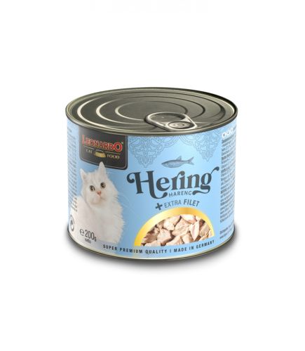 Leonardo hering + extra filé konzerv macskaeledel  200 g