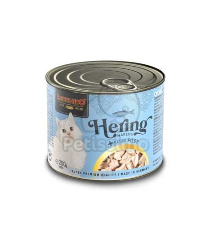 Leonardo hering + extra filé konzerv macskaeledel  400 g