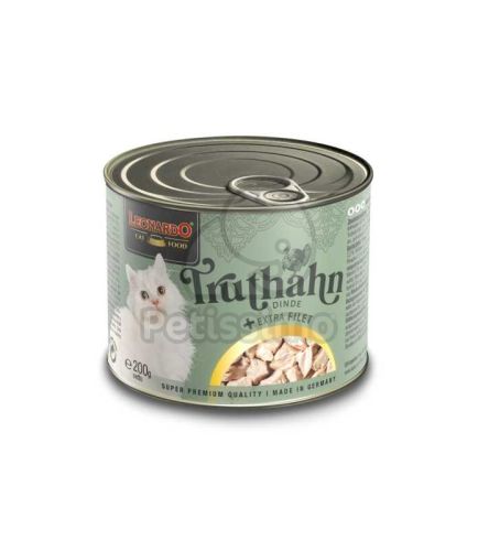 Leonardo pulyka + extra filé konzerv macskaeledel  400 g