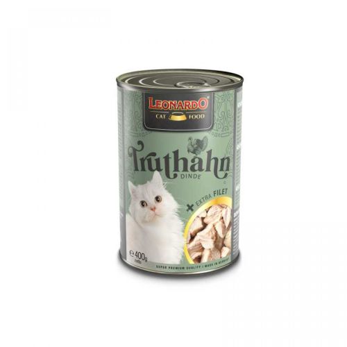 Leonardo pulyka + extra filé konzerv macskaeledel  400 g