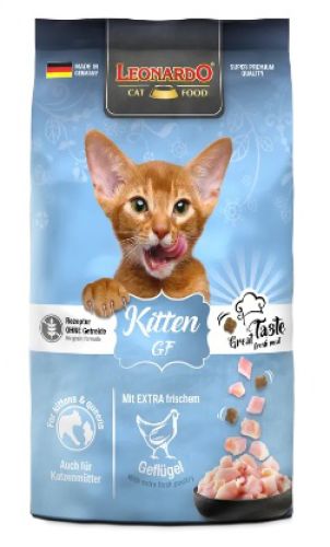 Leonardo Kitten GF friss hússal száraz táp kölyökmacskáknak  300 g