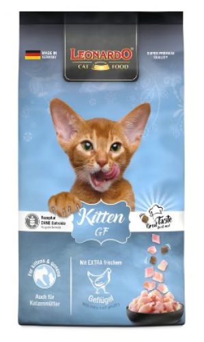 Leonardo Kitten GF friss hússal száraz táp kölyökmacskáknak  7.5 kg