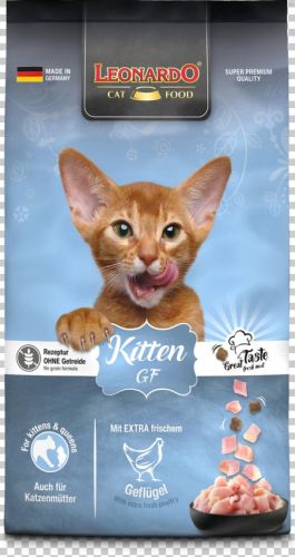 Leonardo Kitten GF friss hússal száraz táp kölyökmacskáknak  7.5 kg